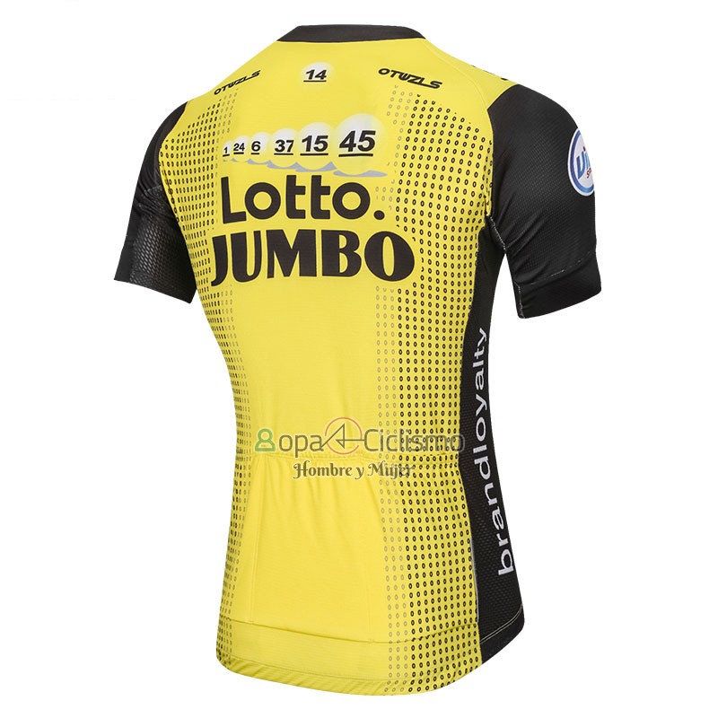 Lotto NL Jumbo Ropa Ciclismo Culotte Corto 2018 Mangas Cortas AMarillo